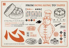 香港「點點心」台北店品牌形象設計