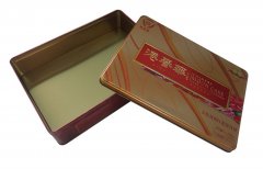 月饼盒设计制选石青广告设计，选方形月饼铁盒