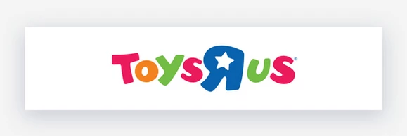 Toys R Us colorful logo example