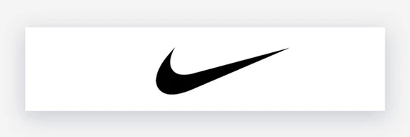 Nike logo in black